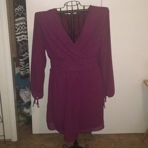 Like new fashion to figure burgundy dress